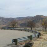 This is the backside of a dam