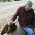 Me and Grandpa after walking around Idaho City