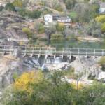 Waterfall and dam