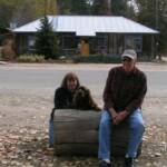 Grampa, mom and me at Idaho City